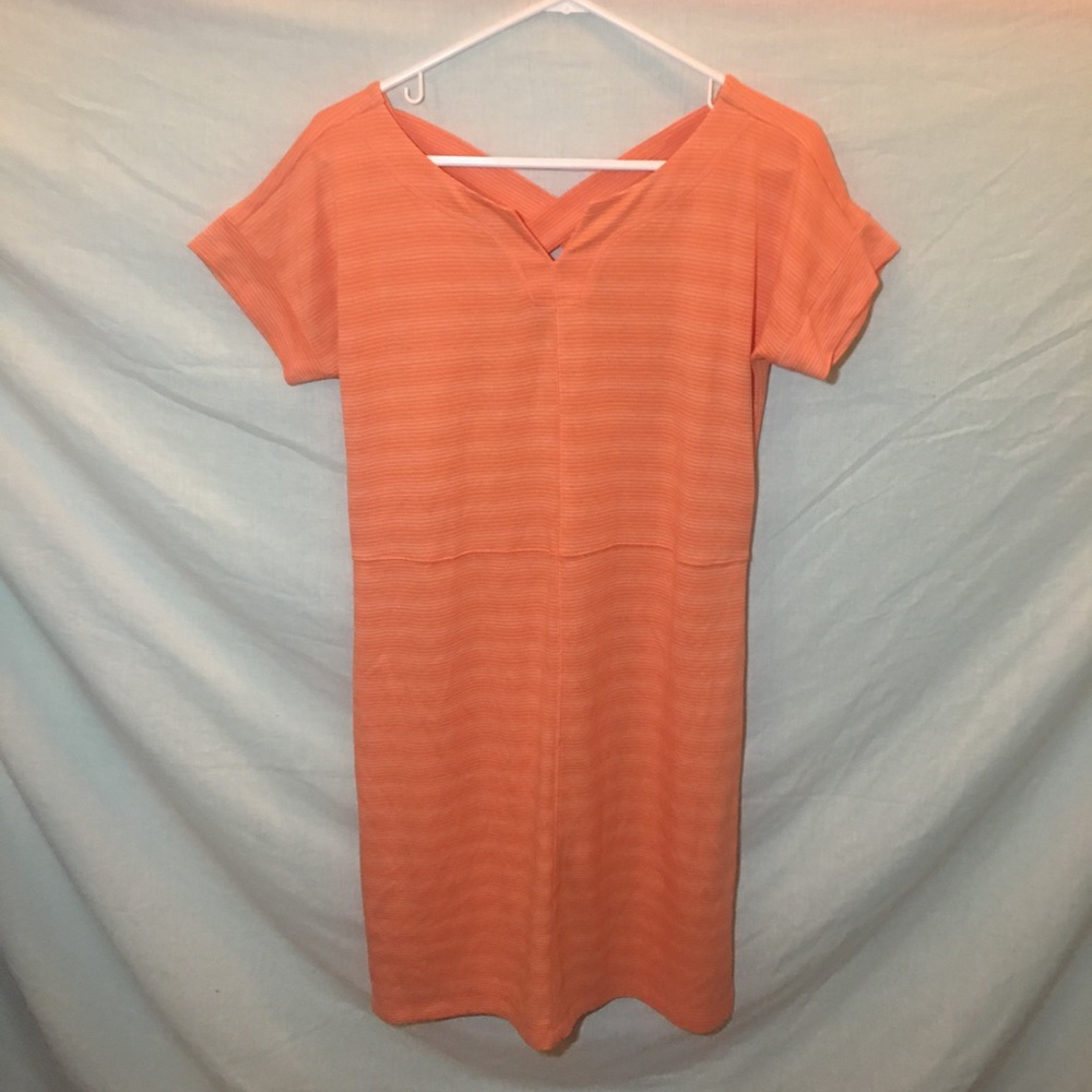 UPF 50+ Summer Dress in Peachy Orange Shade T by Talbots